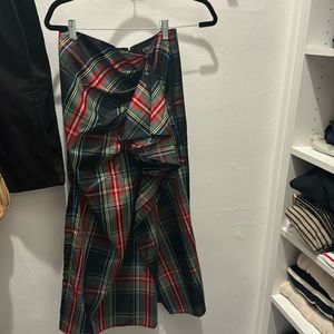 Tartan J.Crew midi skirt